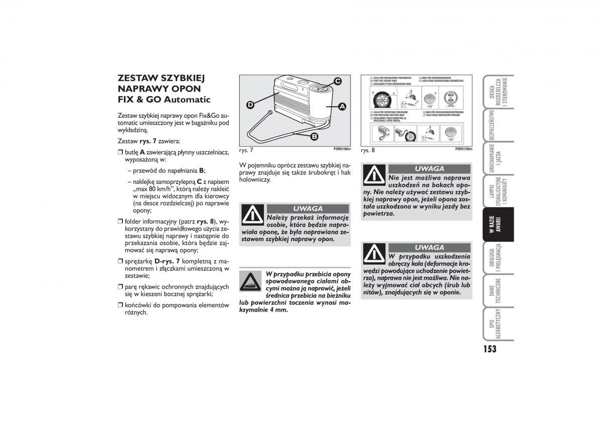 Fiat Linea instrukcja obslugi / page 154