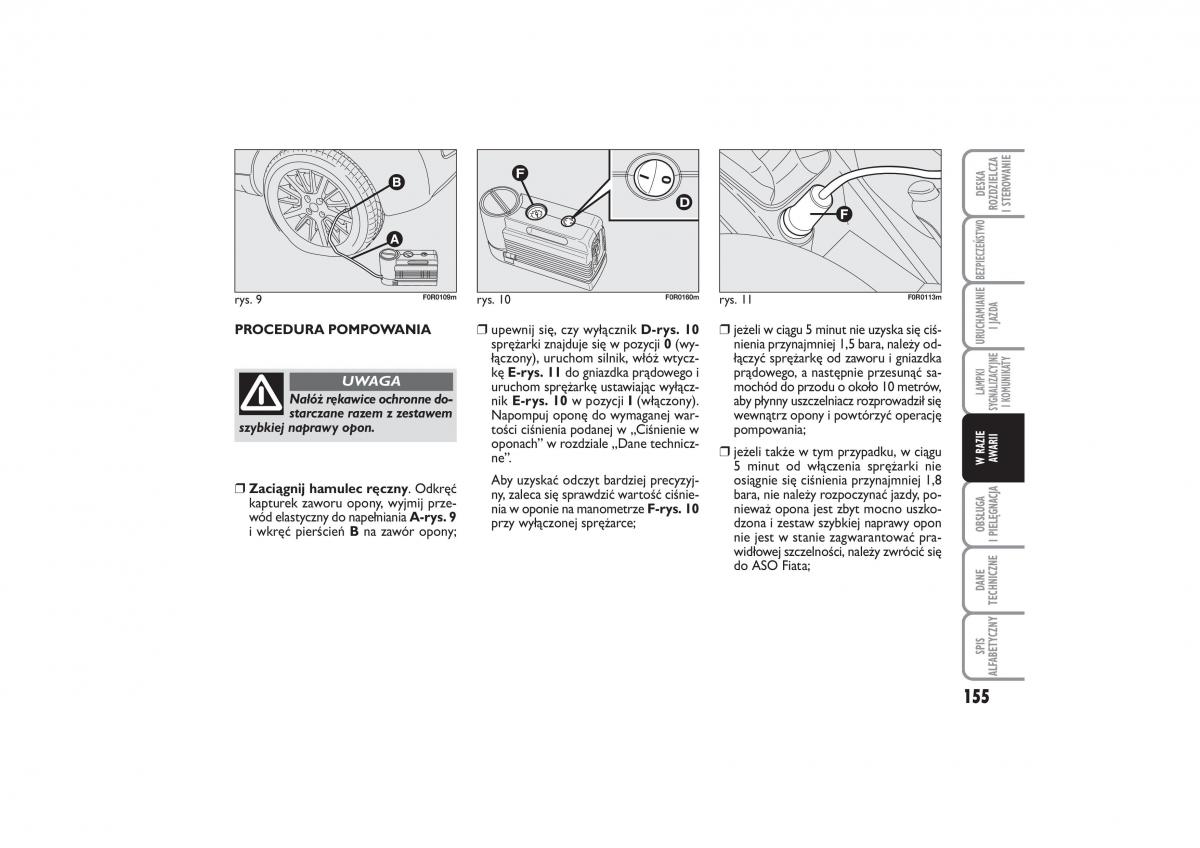 Fiat Linea instrukcja obslugi / page 156