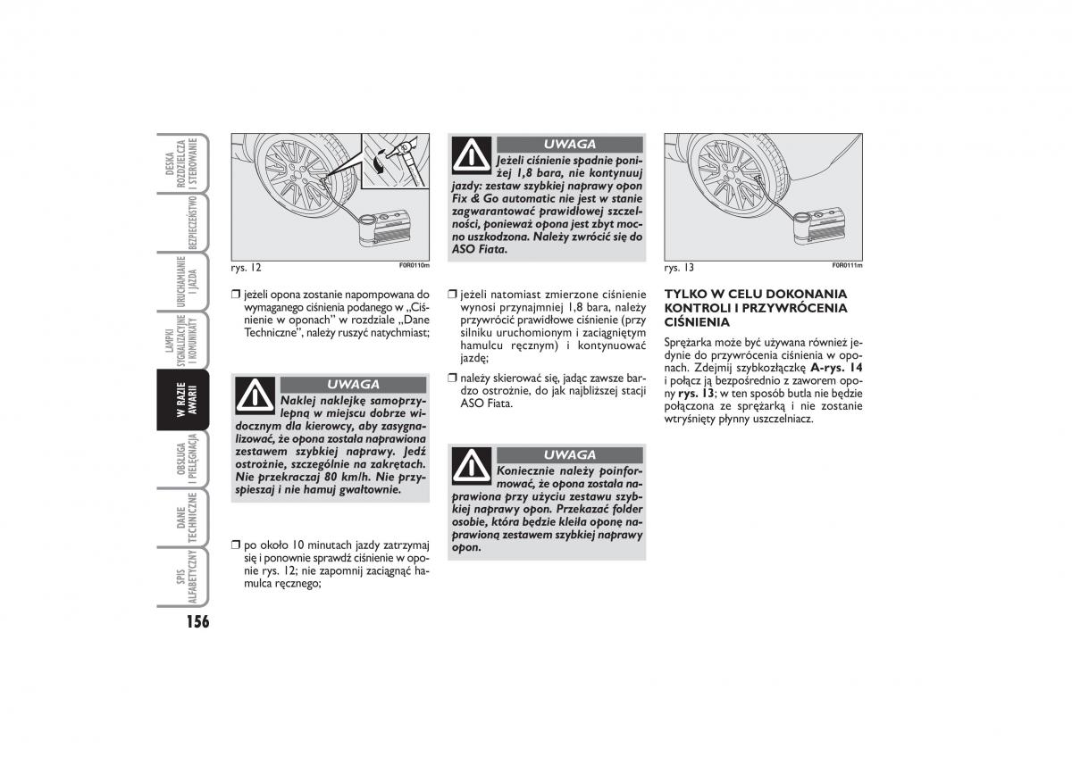 Fiat Linea instrukcja obslugi / page 157