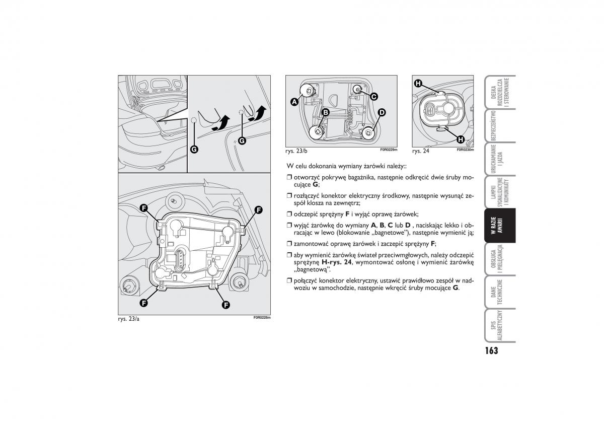 Fiat Linea instrukcja obslugi / page 164