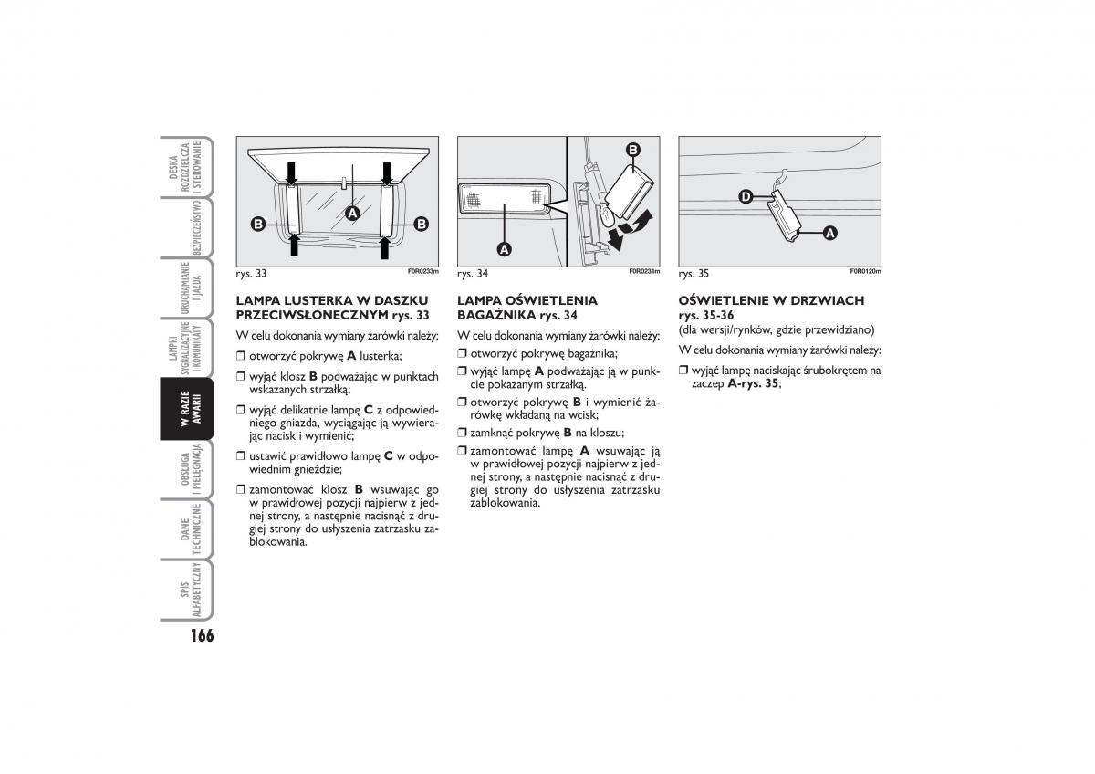 Fiat Linea instrukcja obslugi / page 167