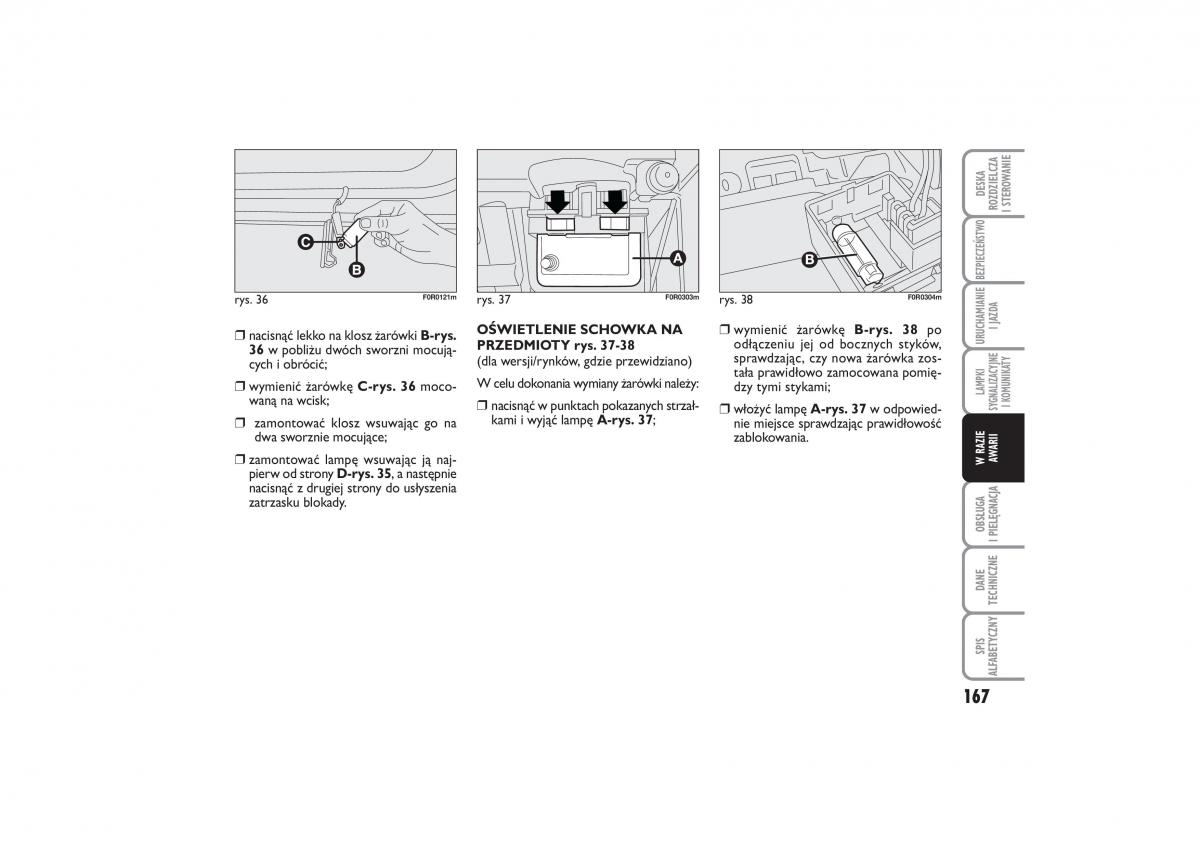 Fiat Linea instrukcja obslugi / page 168