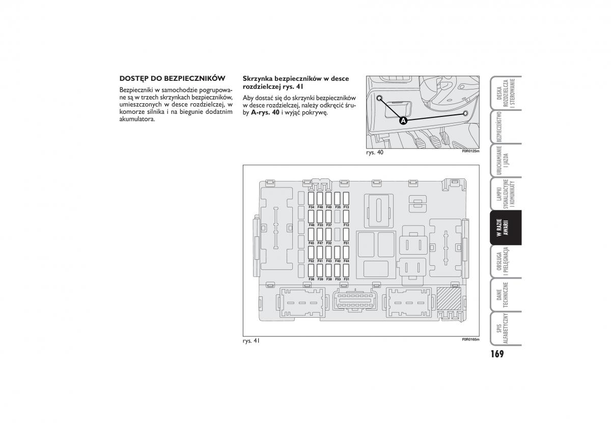 Fiat Linea instrukcja obslugi / page 170