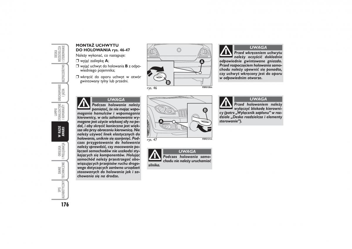 Fiat Linea instrukcja obslugi / page 177