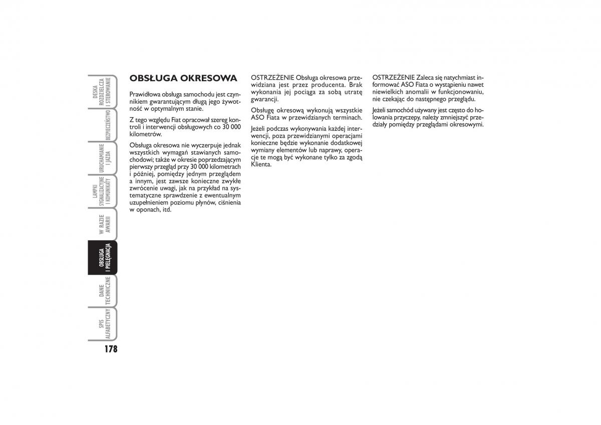 Fiat Linea instrukcja obslugi / page 179