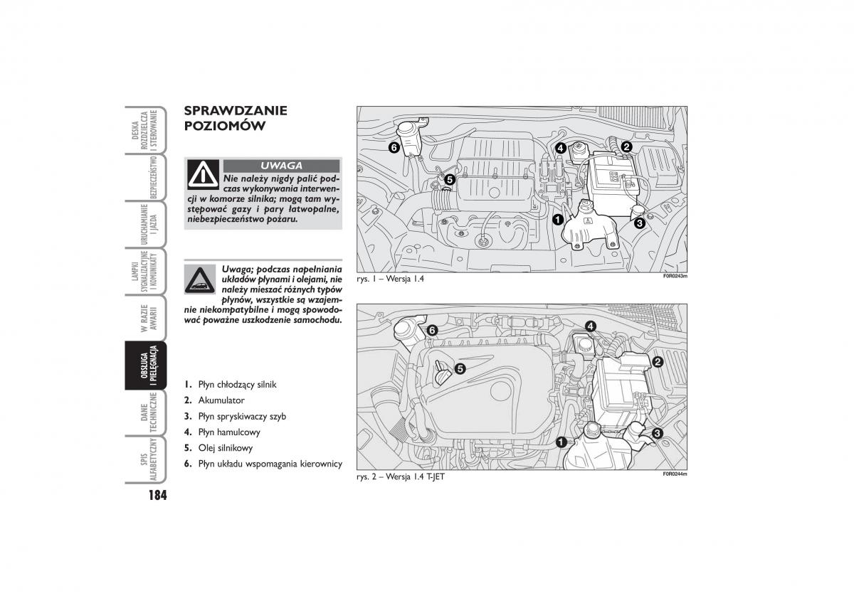 Fiat Linea instrukcja obslugi / page 185