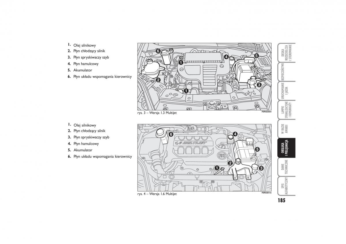 Fiat Linea instrukcja obslugi / page 186