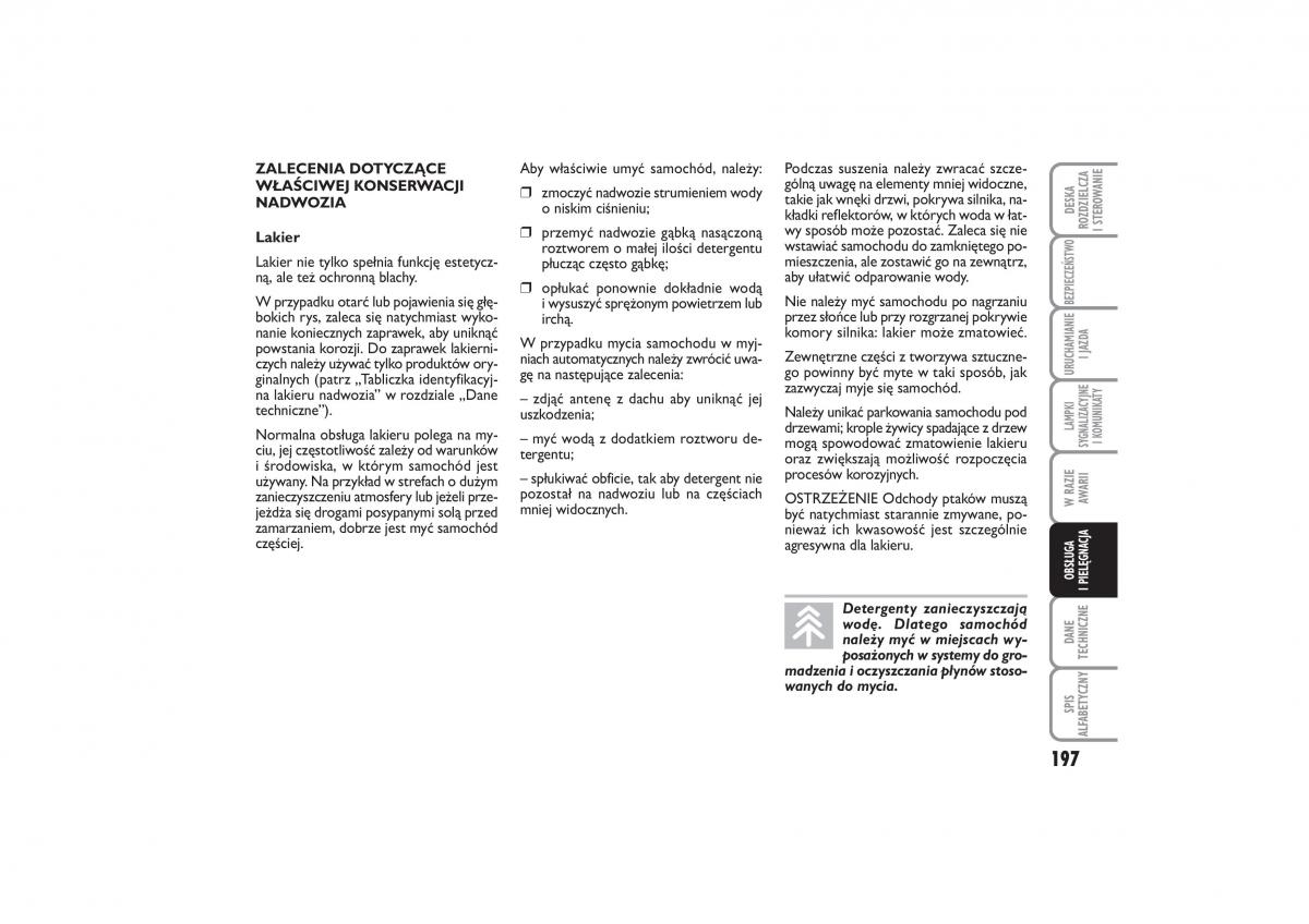 Fiat Linea instrukcja obslugi / page 198