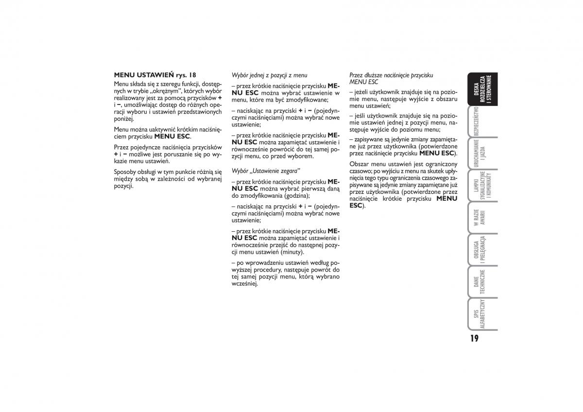 Fiat Linea instrukcja obslugi / page 20