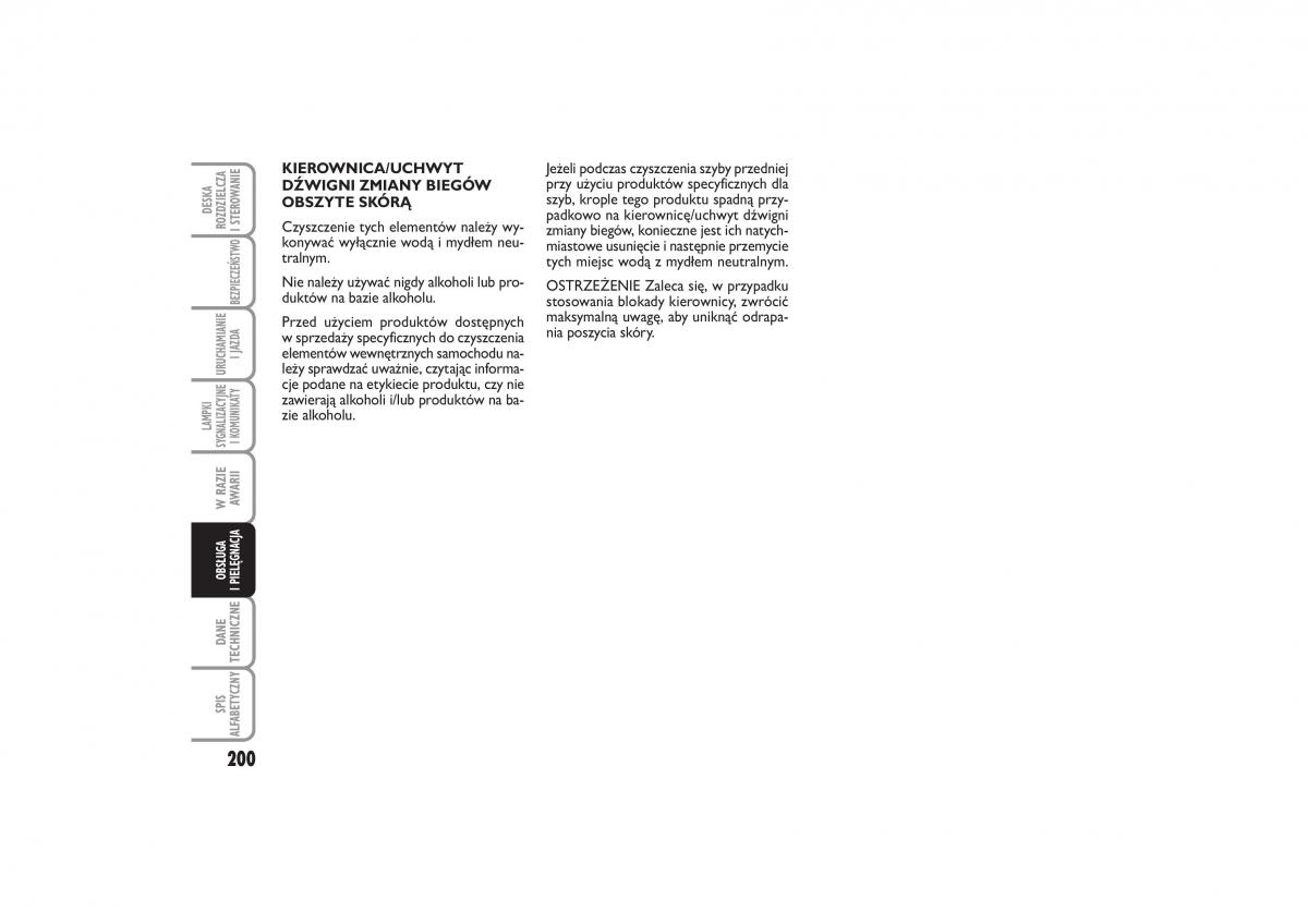 Fiat Linea instrukcja obslugi / page 201