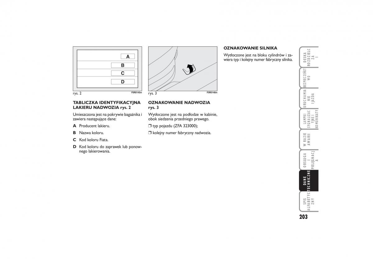 Fiat Linea instrukcja obslugi / page 204