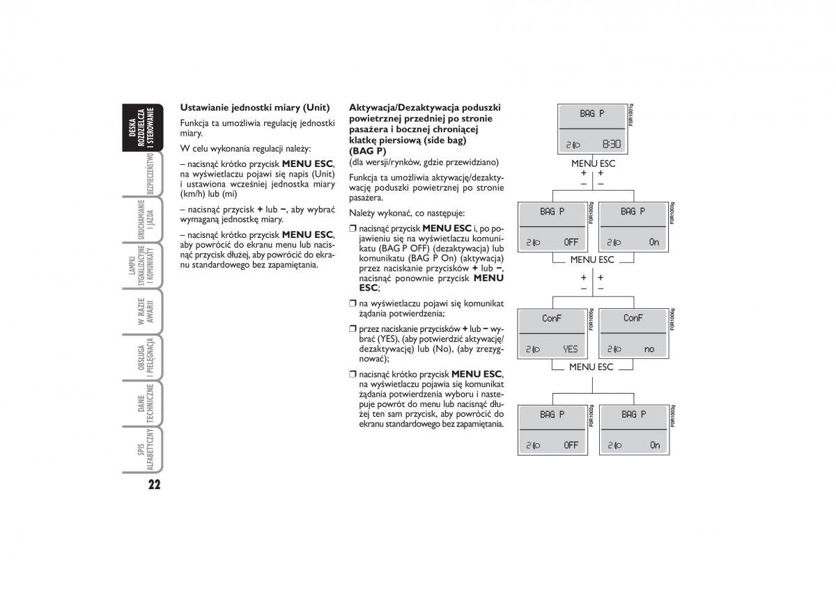 Fiat Linea instrukcja obslugi / page 23