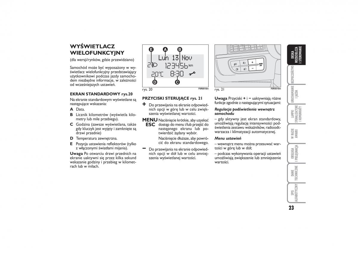 Fiat Linea instrukcja obslugi / page 24