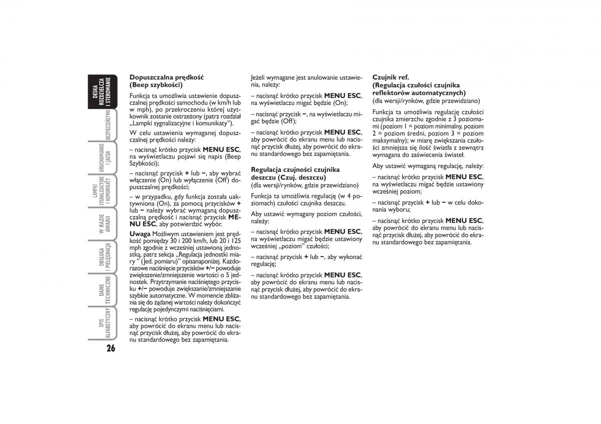 Fiat Linea instrukcja obslugi / page 27