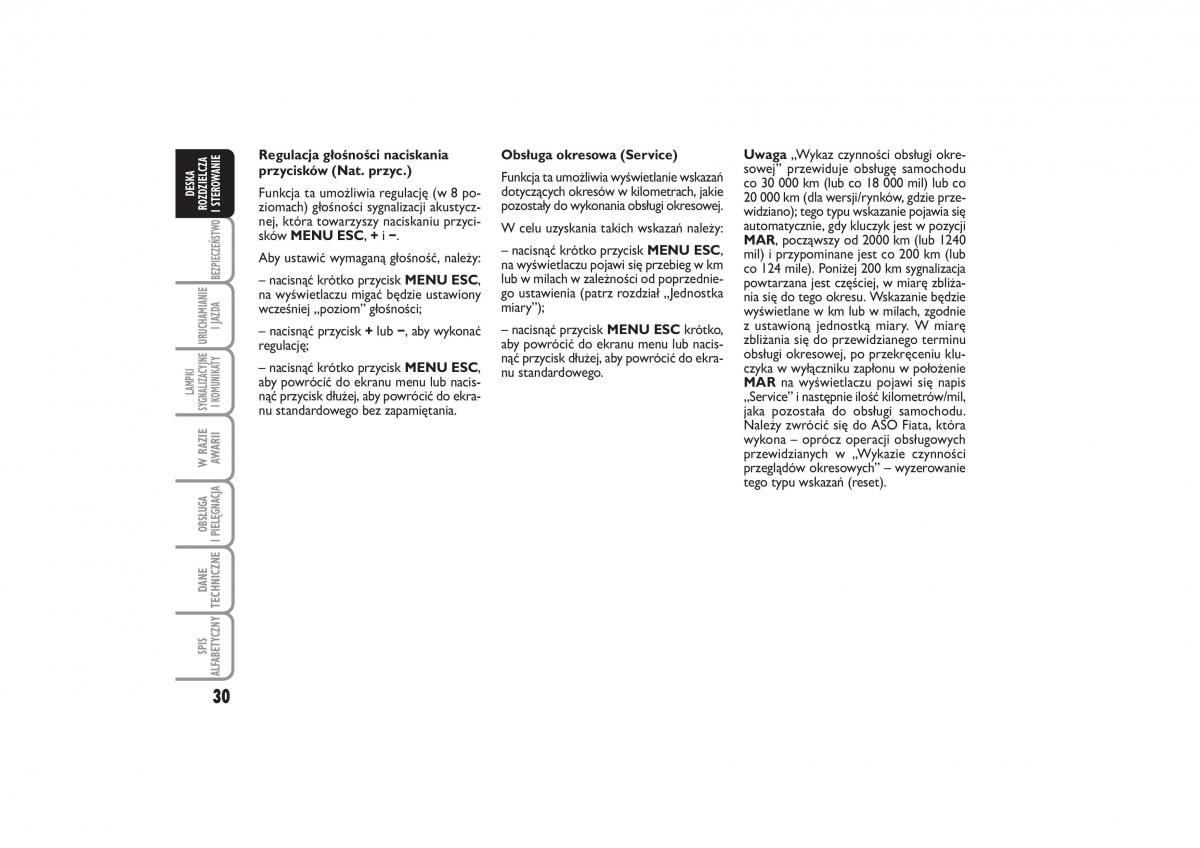 Fiat Linea instrukcja obslugi / page 31