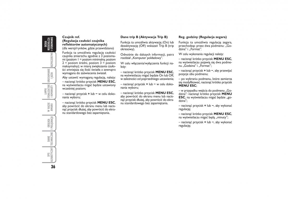 Fiat Linea instrukcja obslugi / page 37