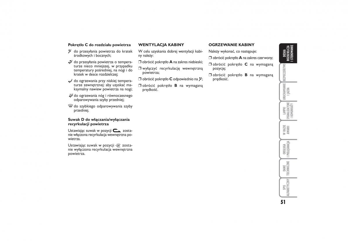 Fiat Linea instrukcja obslugi / page 52