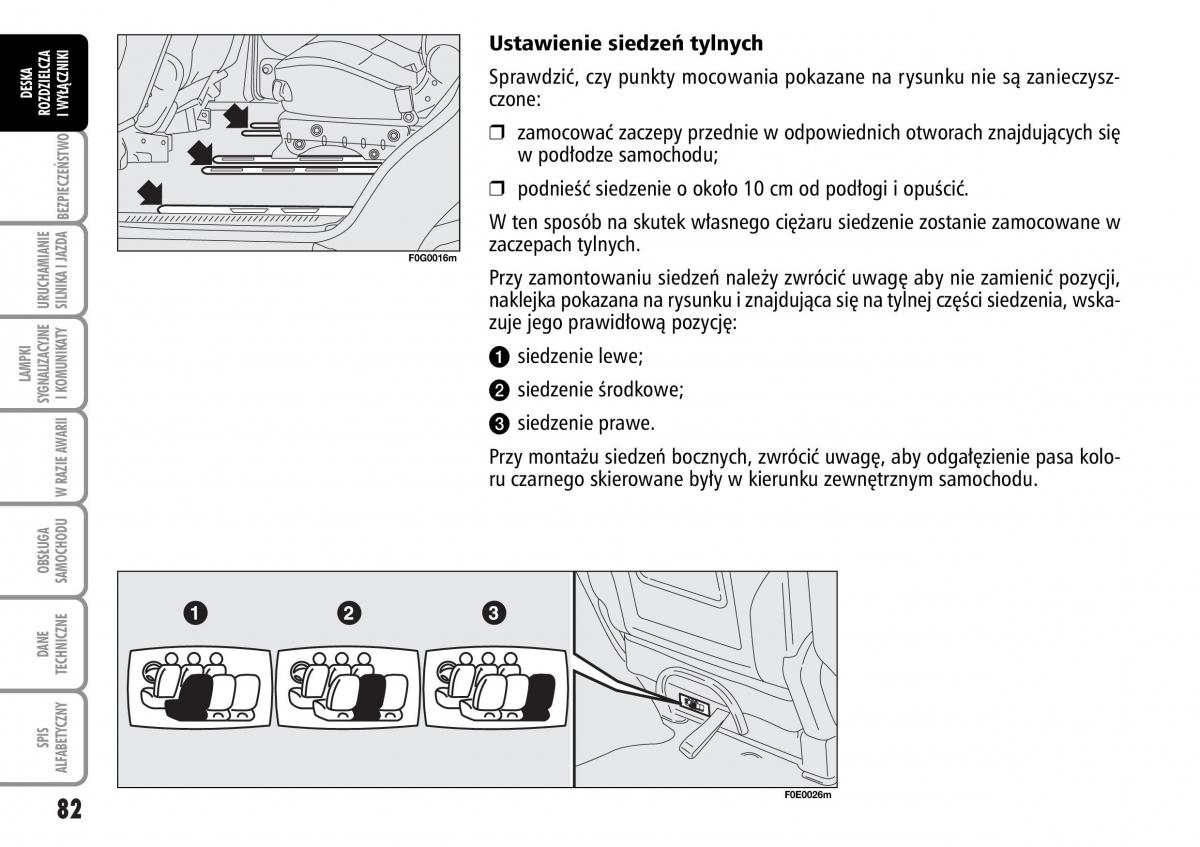 Fiat Multipla II 2 instrukcja obslugi / page 83