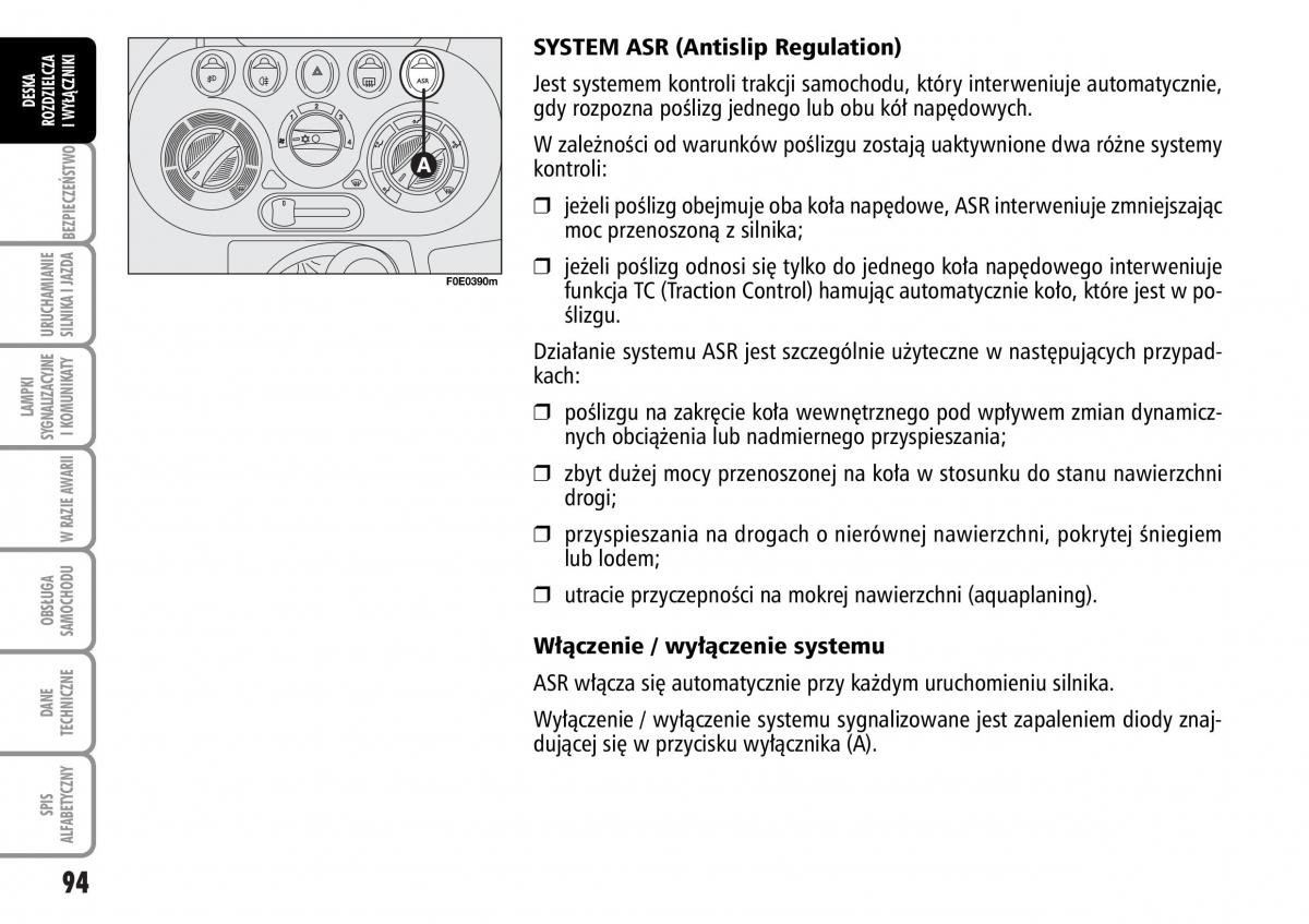 Fiat Multipla II 2 instrukcja obslugi / page 95