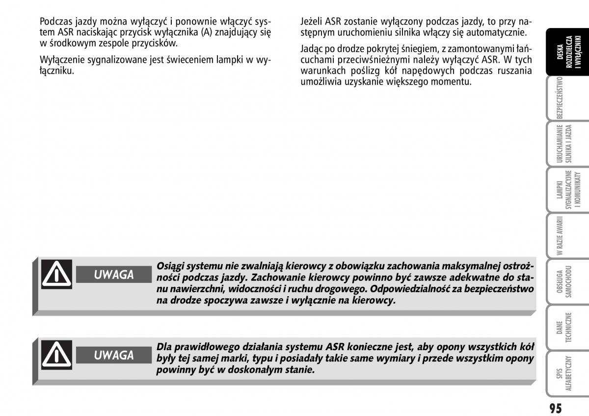 Fiat Multipla II 2 instrukcja obslugi / page 96