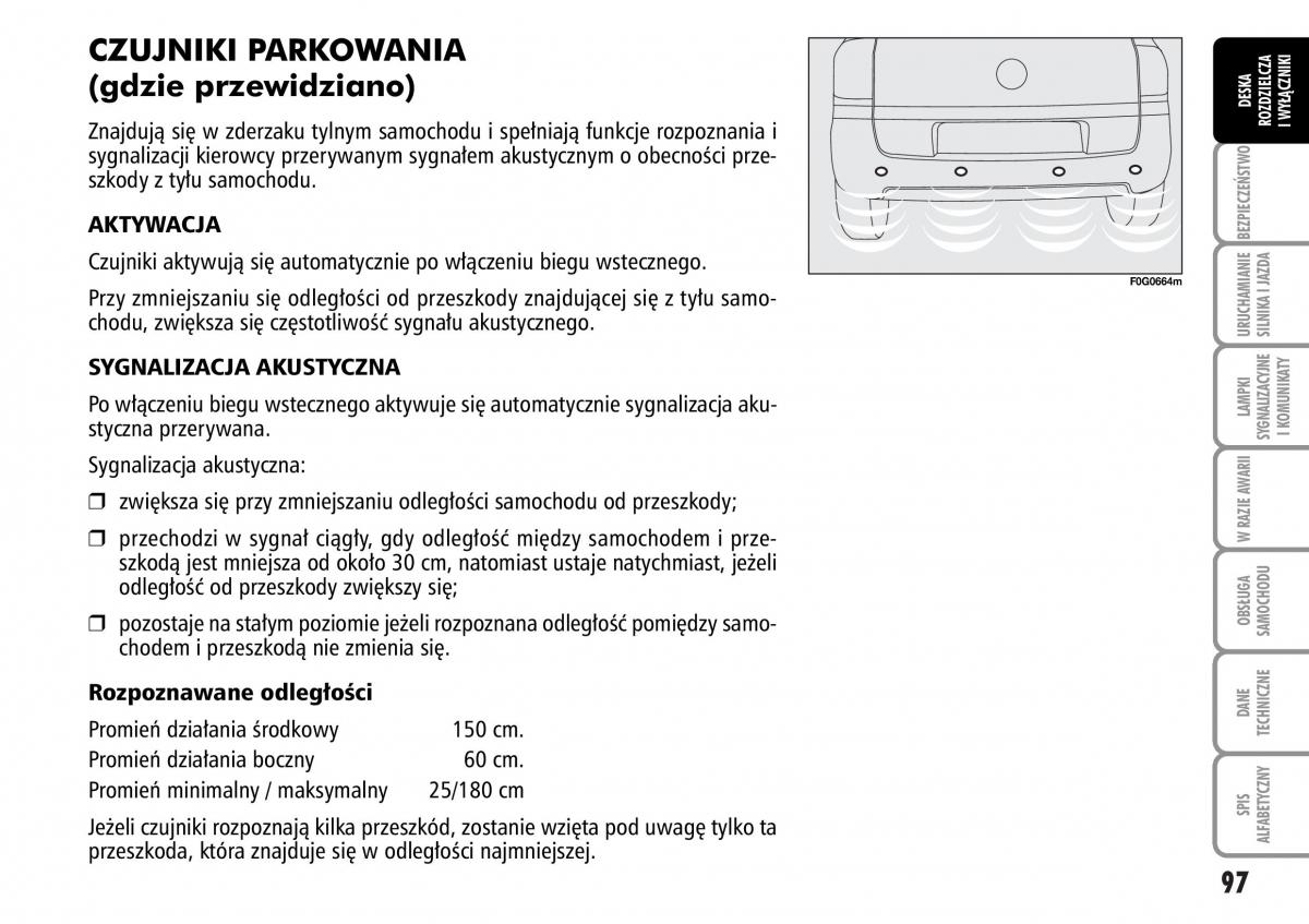 Fiat Multipla II 2 instrukcja obslugi / page 98