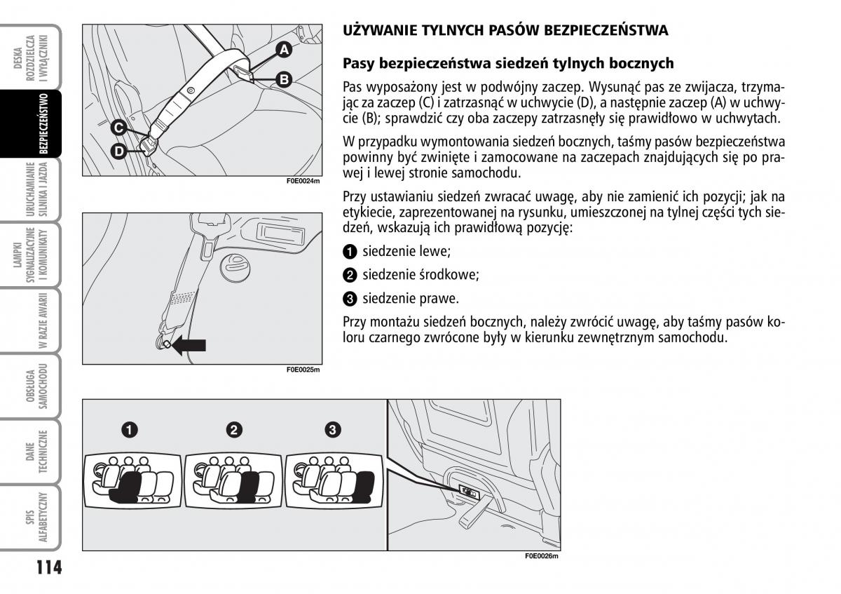 Fiat Multipla II 2 instrukcja obslugi / page 115