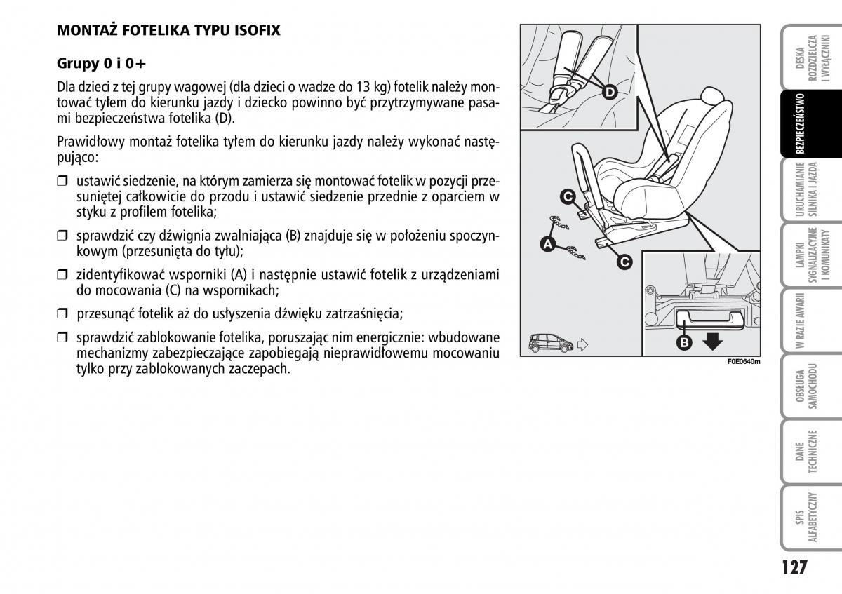 Fiat Multipla II 2 instrukcja obslugi / page 128