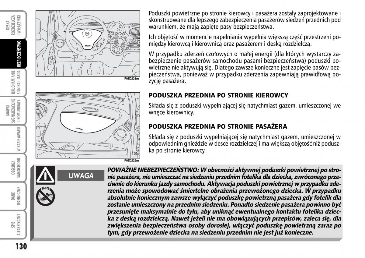 Fiat Multipla II 2 instrukcja obslugi / page 131