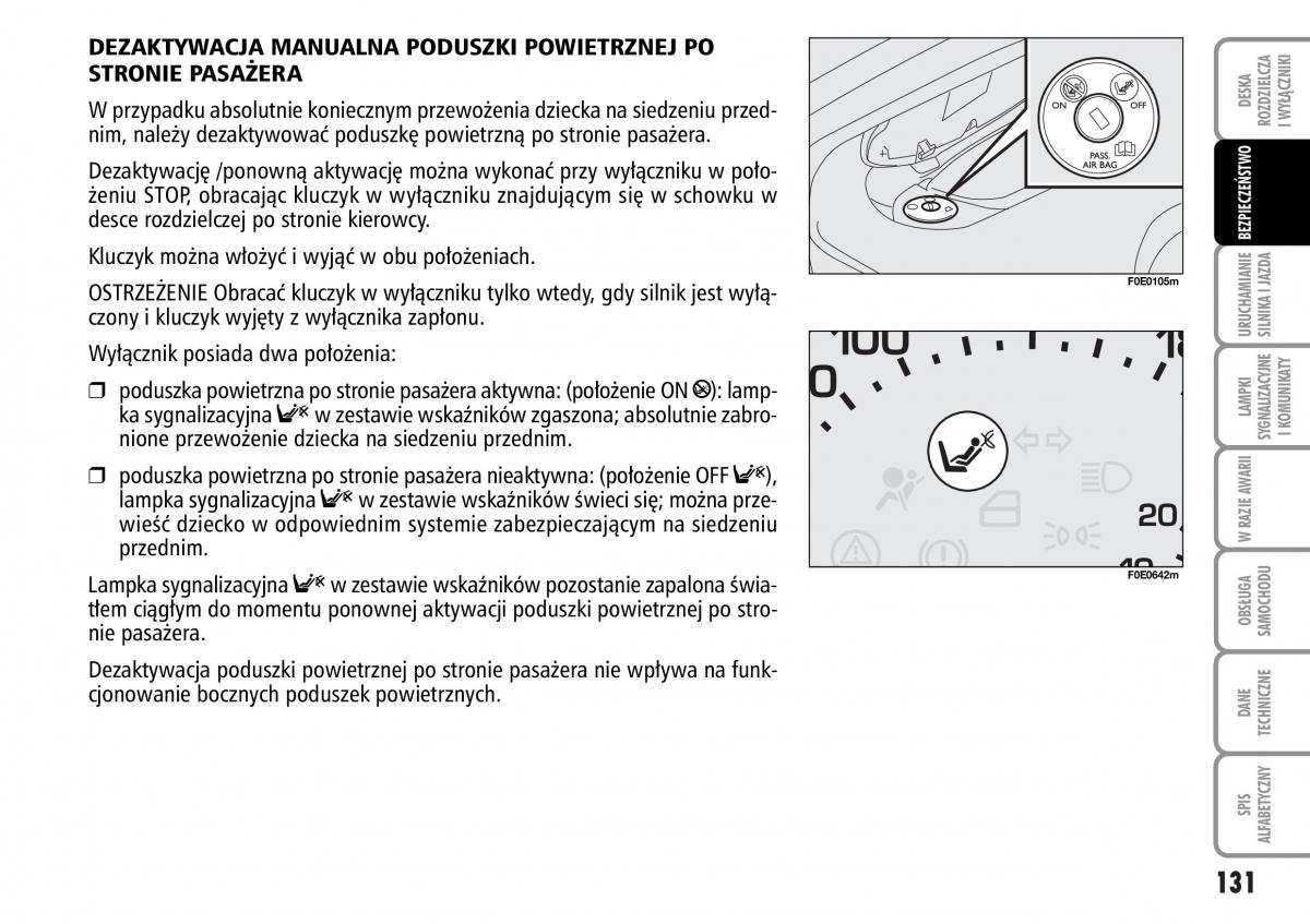 Fiat Multipla II 2 instrukcja obslugi / page 132