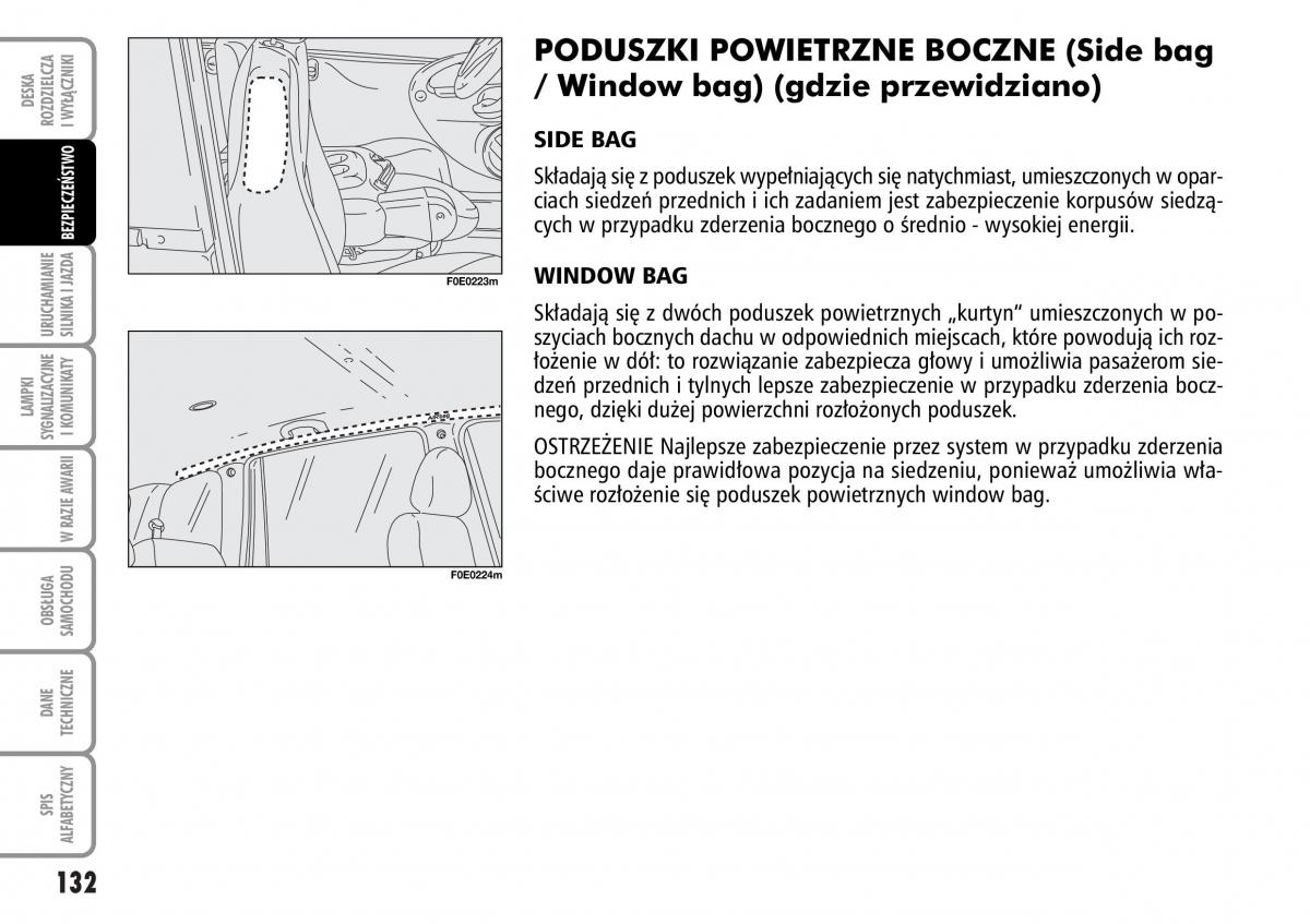 Fiat Multipla II 2 instrukcja obslugi / page 133