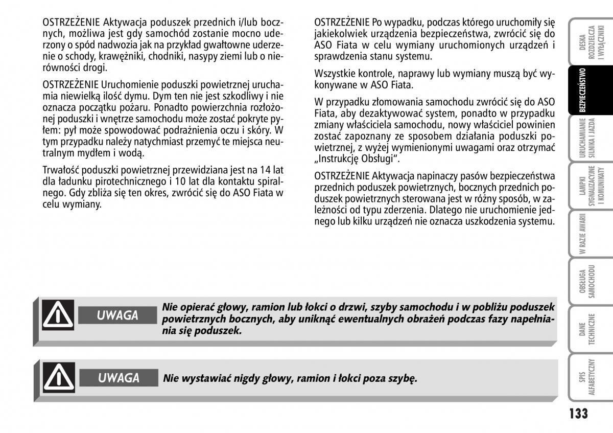 Fiat Multipla II 2 instrukcja obslugi / page 134