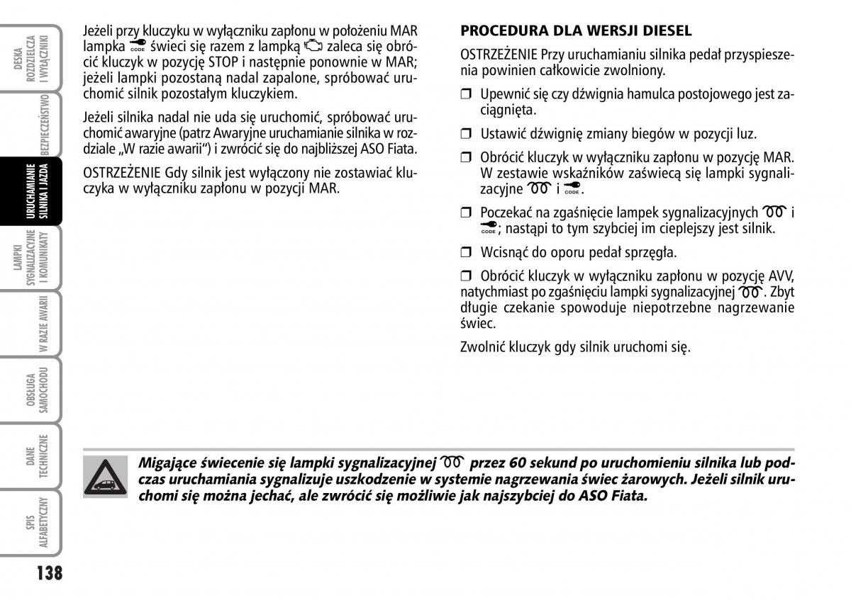 Fiat Multipla II 2 instrukcja obslugi / page 139