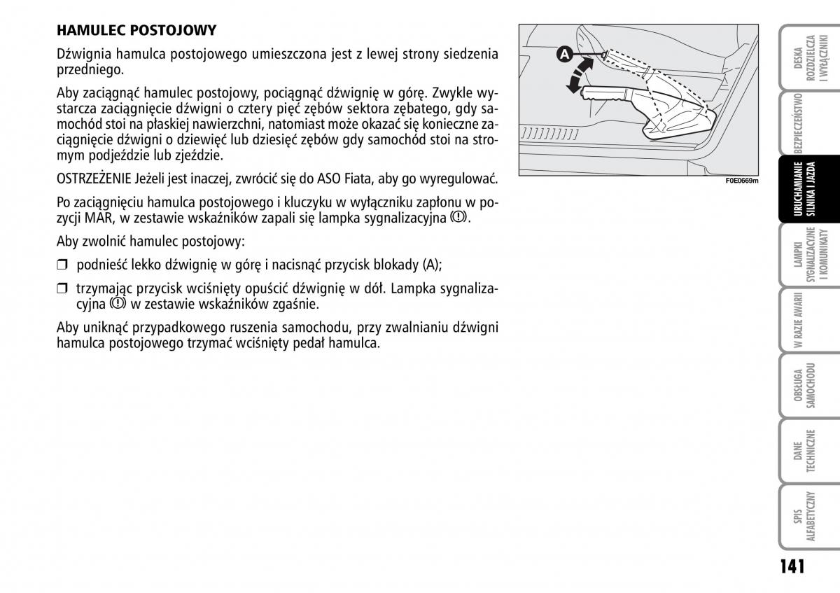 Fiat Multipla II 2 instrukcja obslugi / page 142