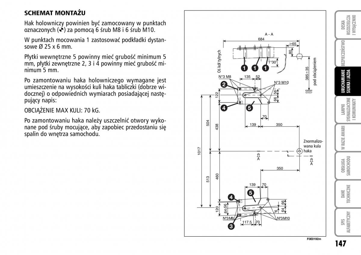 Fiat Multipla II 2 instrukcja obslugi / page 148