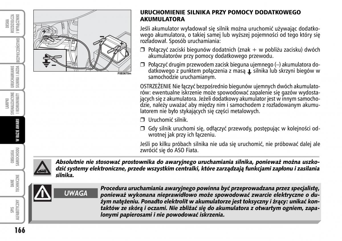 Fiat Multipla II 2 instrukcja obslugi / page 167