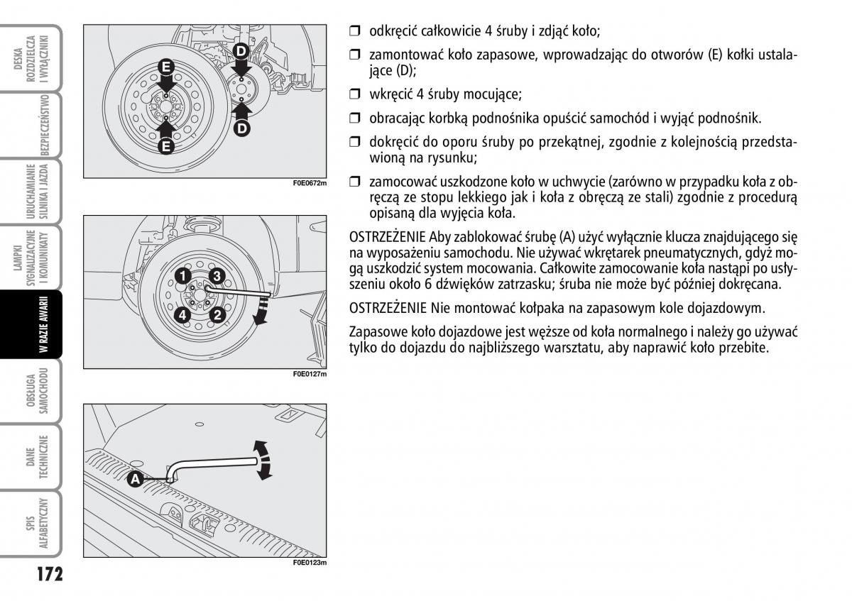 Fiat Multipla II 2 instrukcja obslugi / page 173