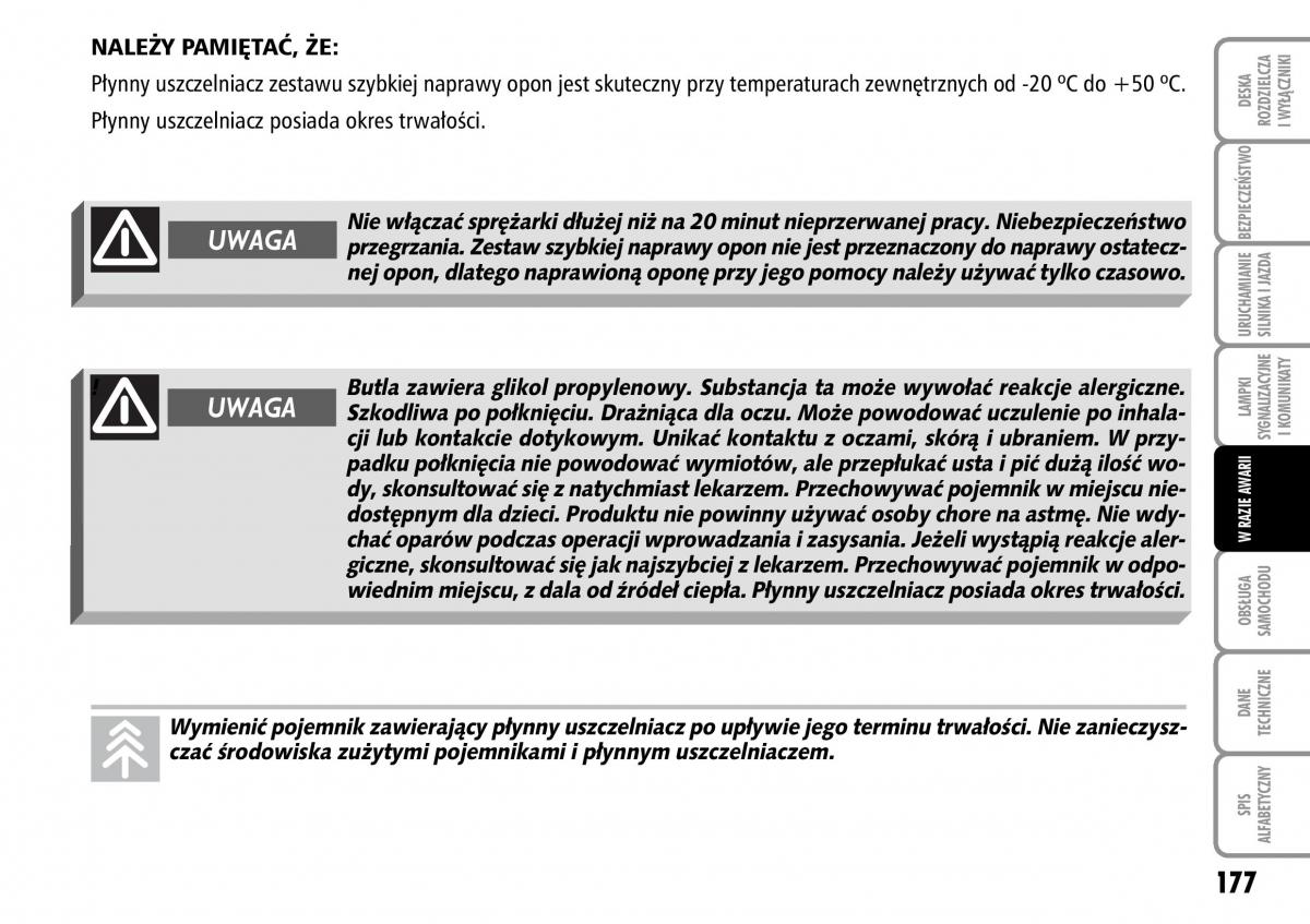 Fiat Multipla II 2 instrukcja obslugi / page 178