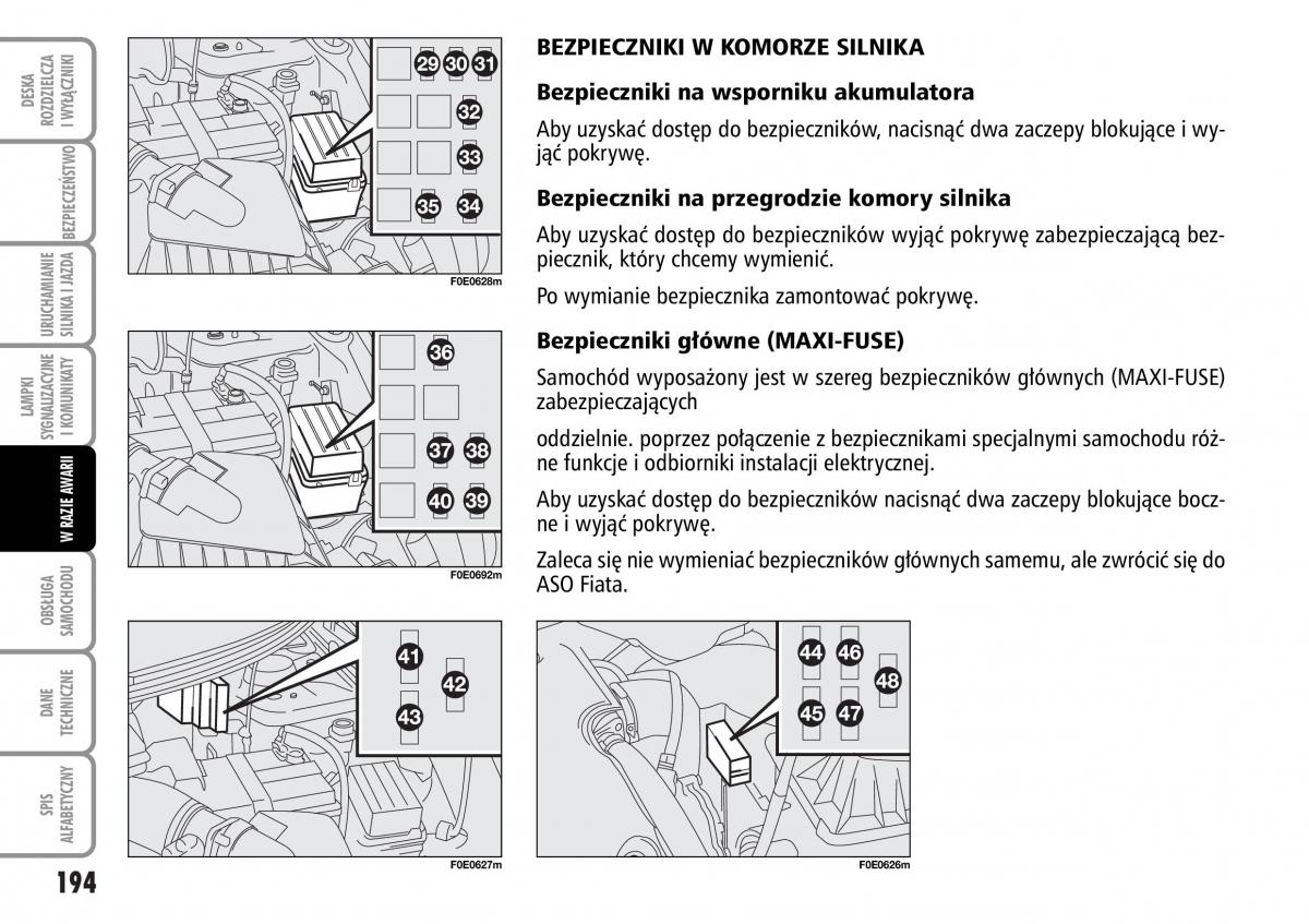 Fiat Multipla II 2 instrukcja obslugi / page 195