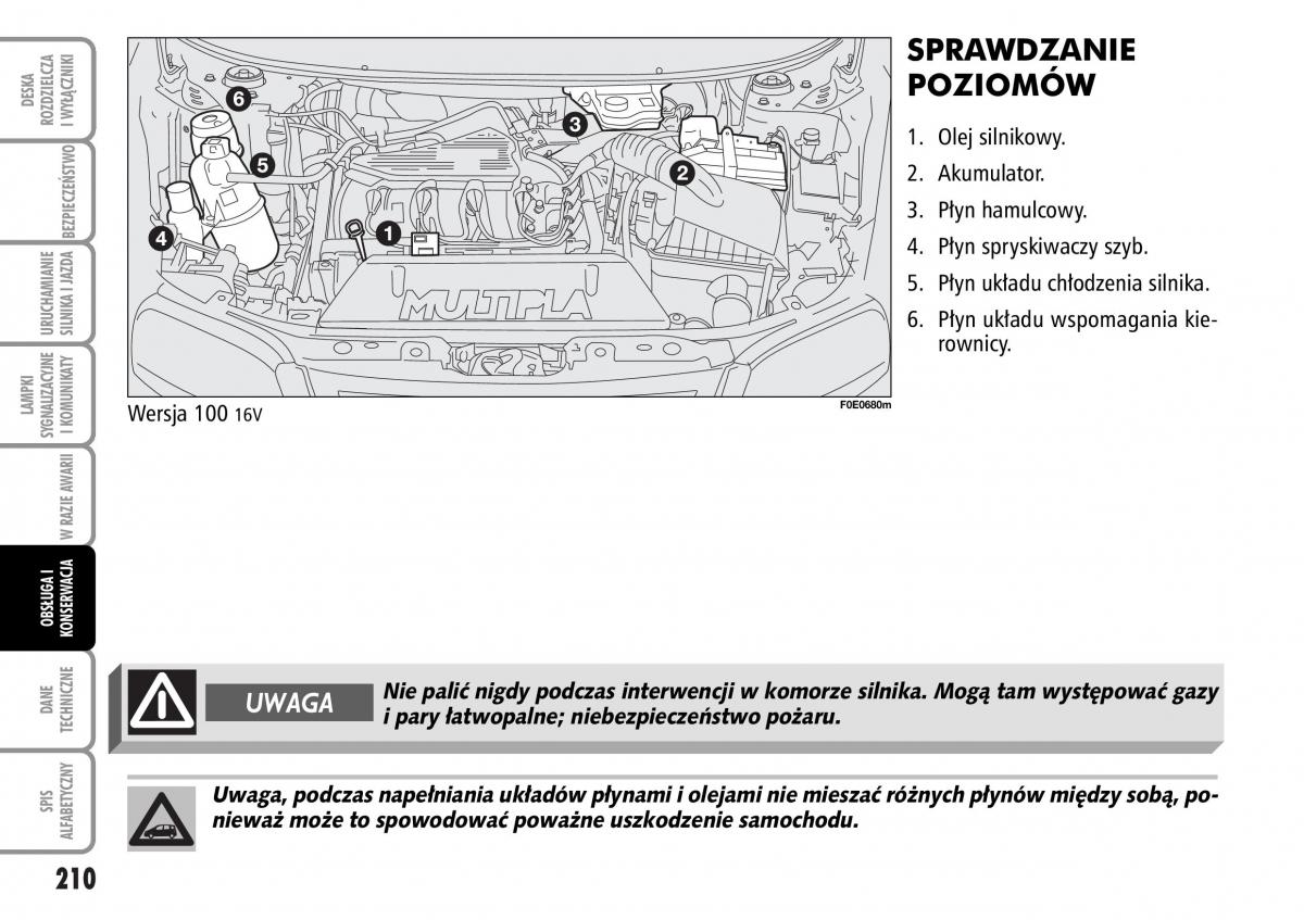 Fiat Multipla II 2 instrukcja obslugi / page 211