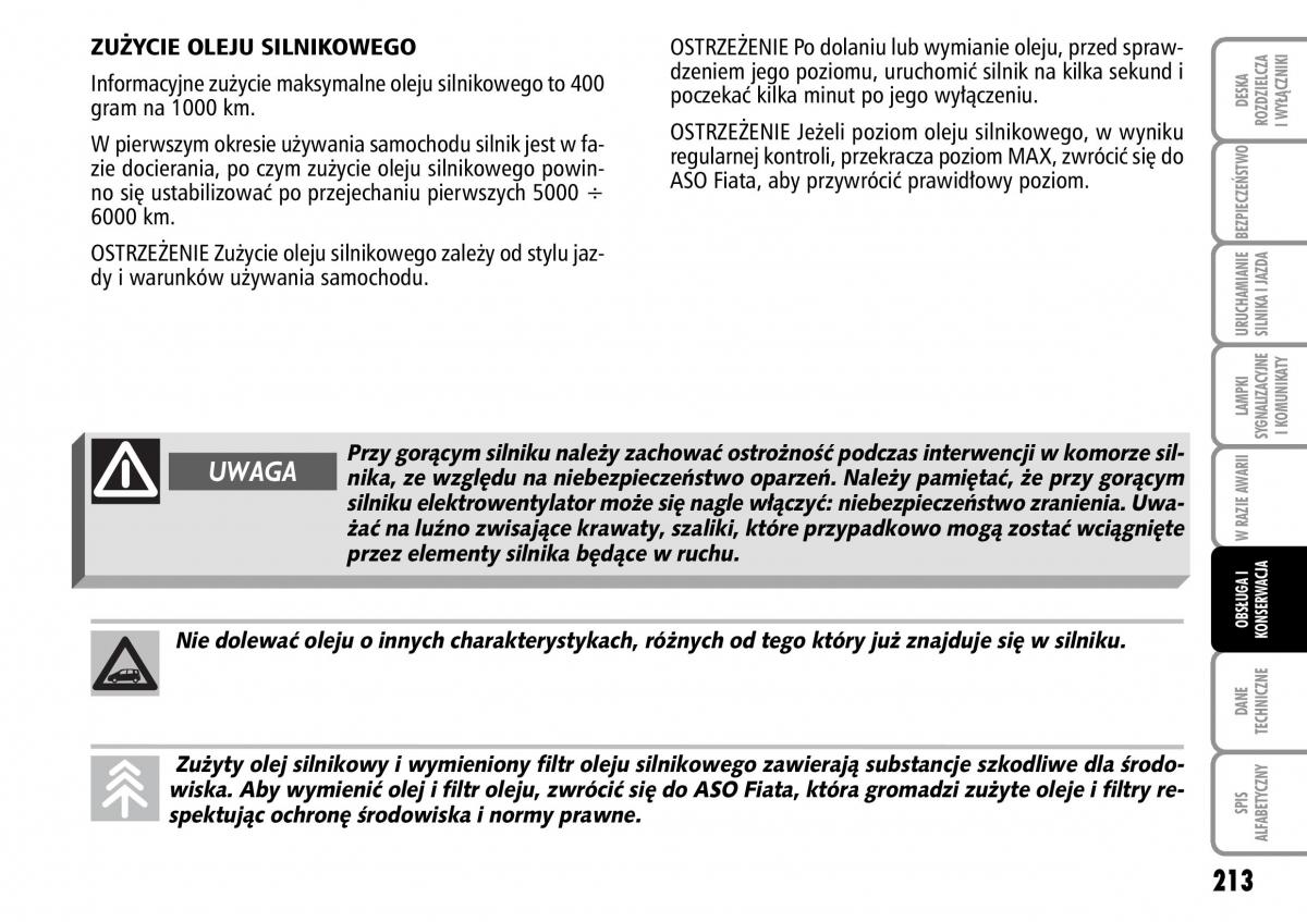 Fiat Multipla II 2 instrukcja obslugi / page 214