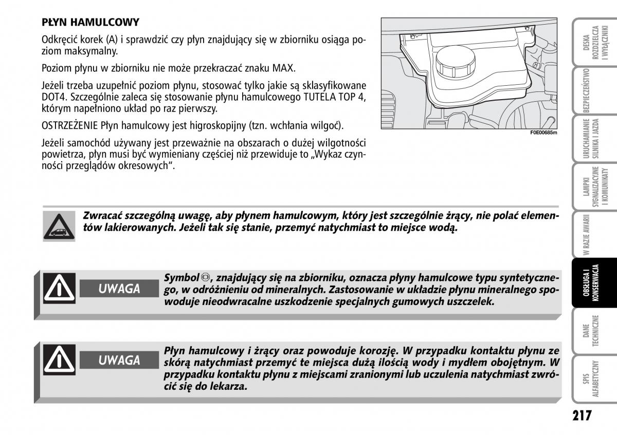 Fiat Multipla II 2 instrukcja obslugi / page 218