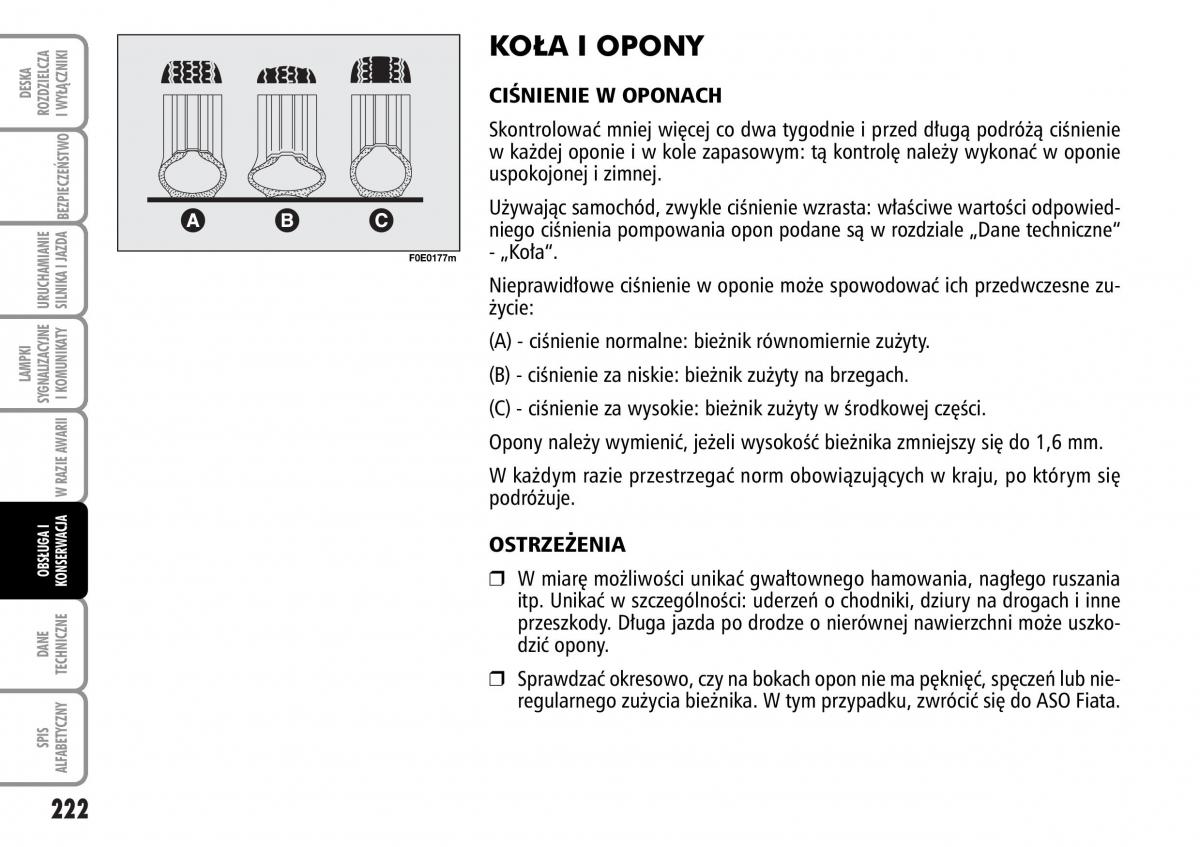 Fiat Multipla II 2 instrukcja obslugi / page 223