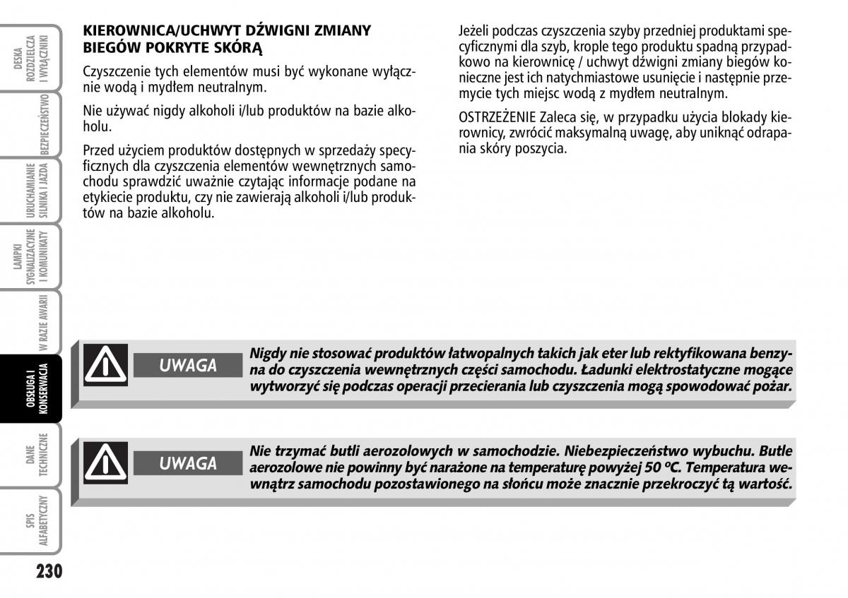 Fiat Multipla II 2 instrukcja obslugi / page 231