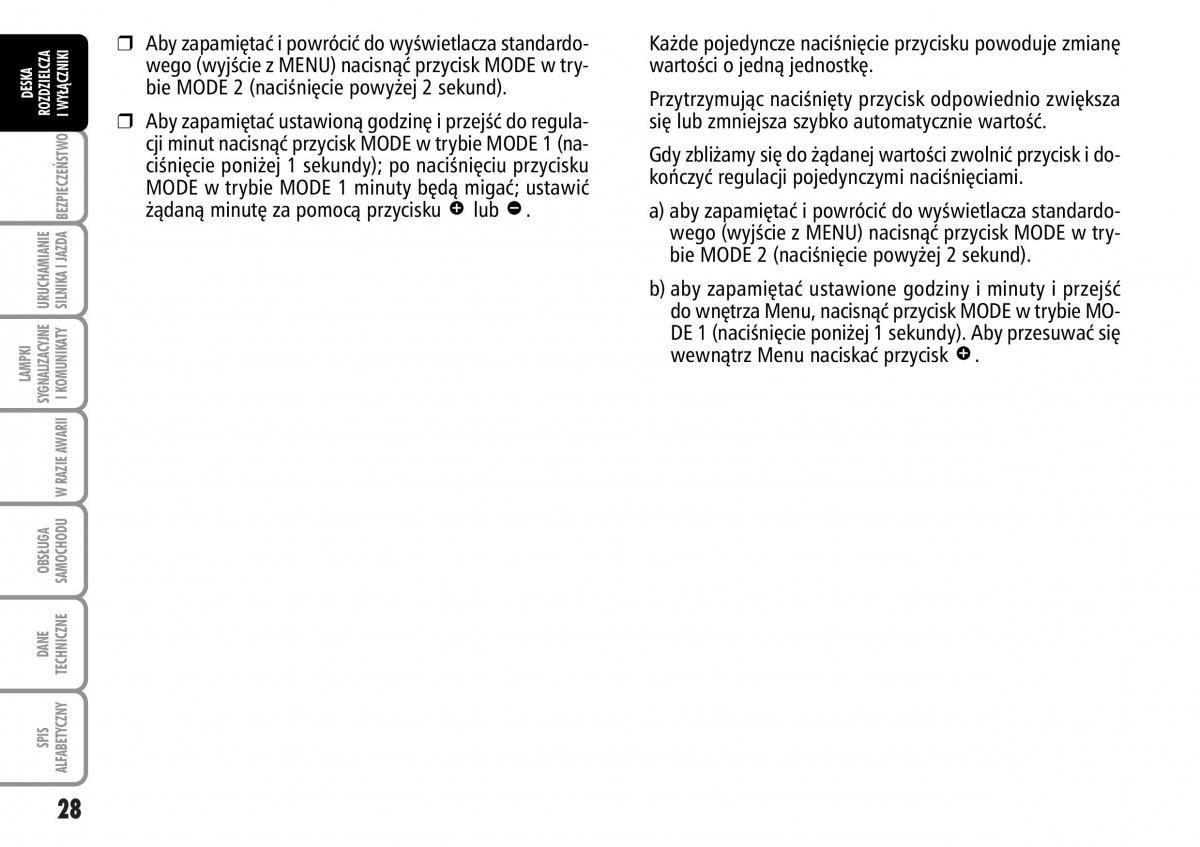 Fiat Multipla II 2 instrukcja obslugi / page 29