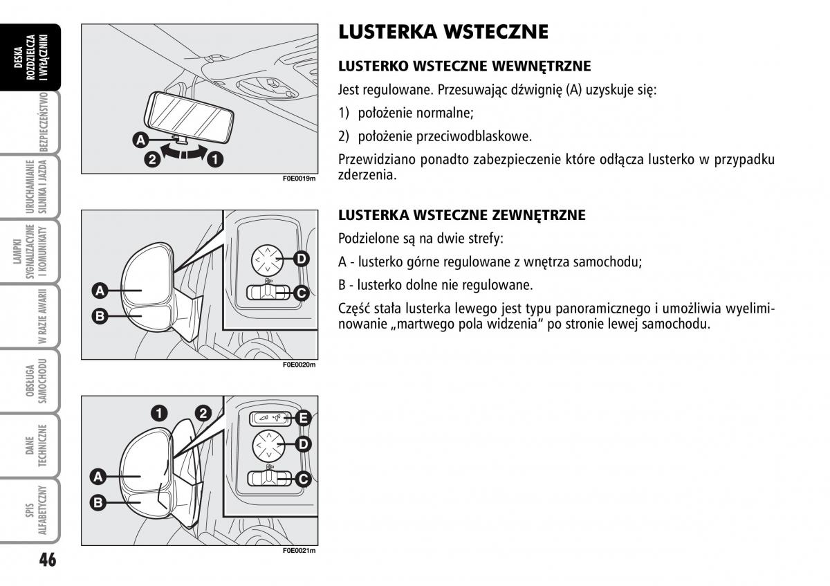 Fiat Multipla II 2 instrukcja obslugi / page 47