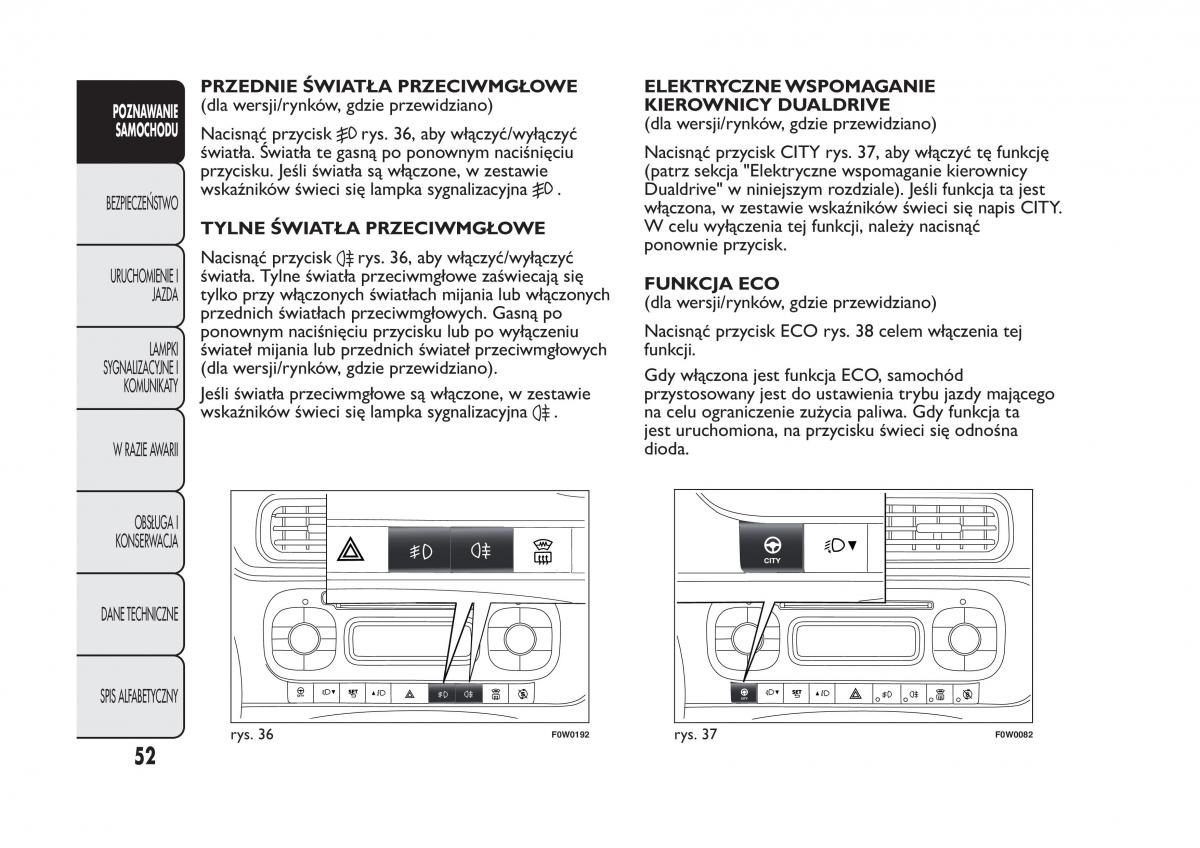 Fiat Panda III 3 instrukcja obslugi / page 56