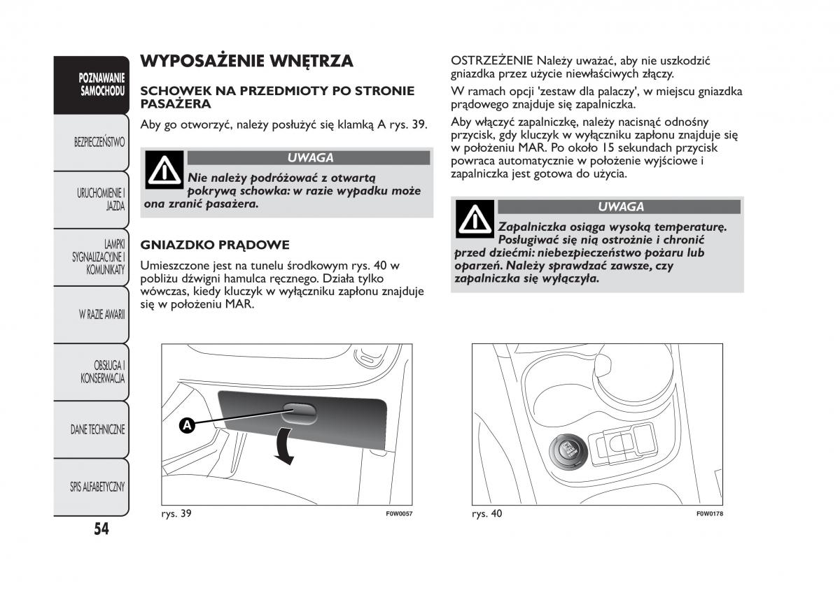 Fiat Panda III 3 instrukcja obslugi / page 58