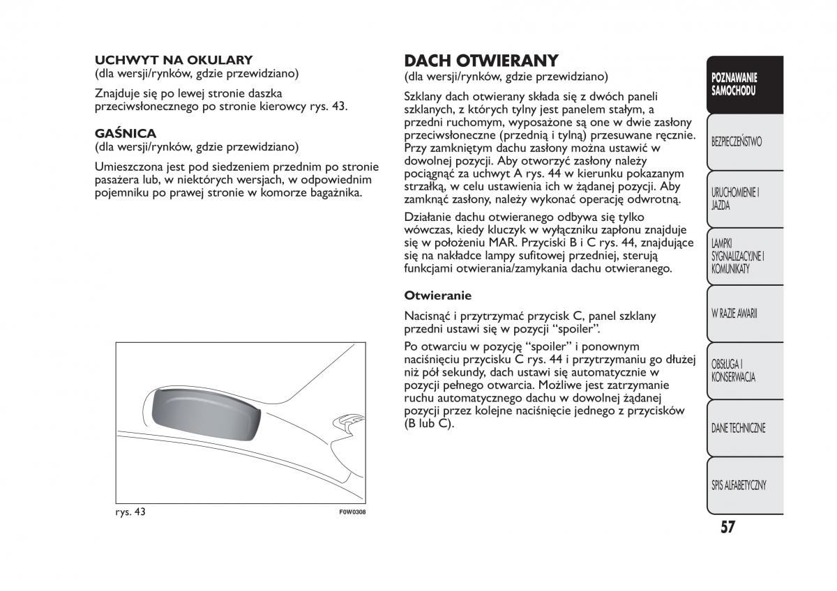 Fiat Panda III 3 instrukcja obslugi / page 61