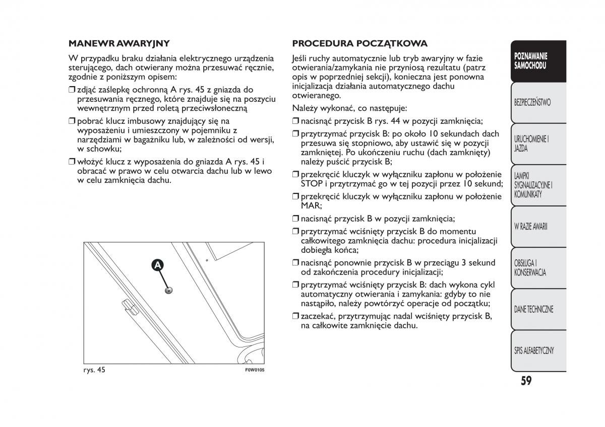 Fiat Panda III 3 instrukcja obslugi / page 63