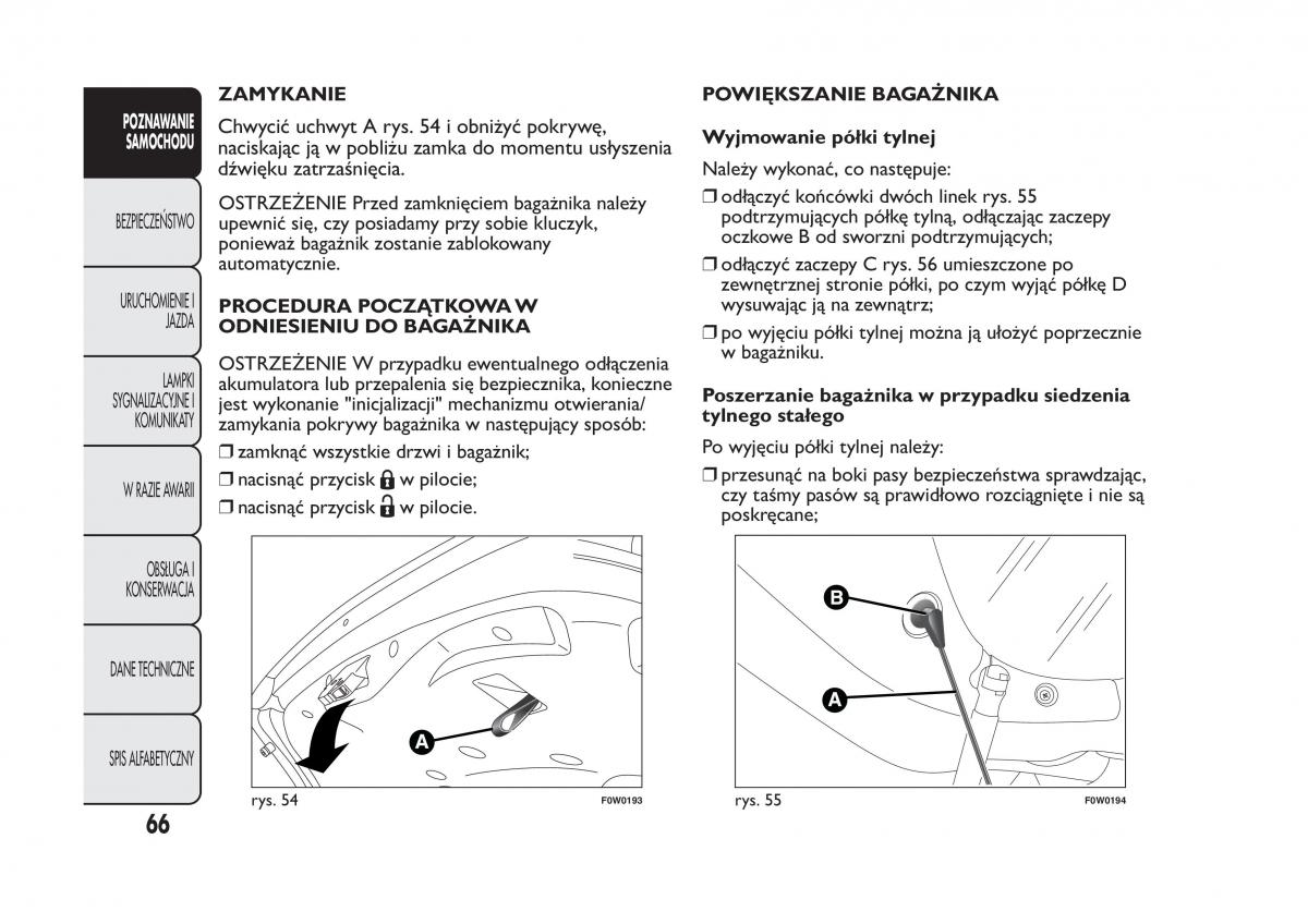 Fiat Panda III 3 instrukcja obslugi / page 70